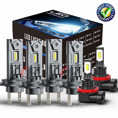 For BMW 535i 2008 - 2016 - 6X LED Headlights Bulbs High Low Beam + Fog Lights