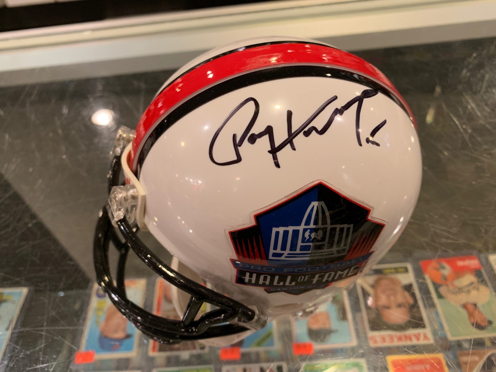 PAUL HORNUNG GREEN BAY PACKERS HALL OF FAME SIGNED MINI HELMET JSA AUTHENTIC 