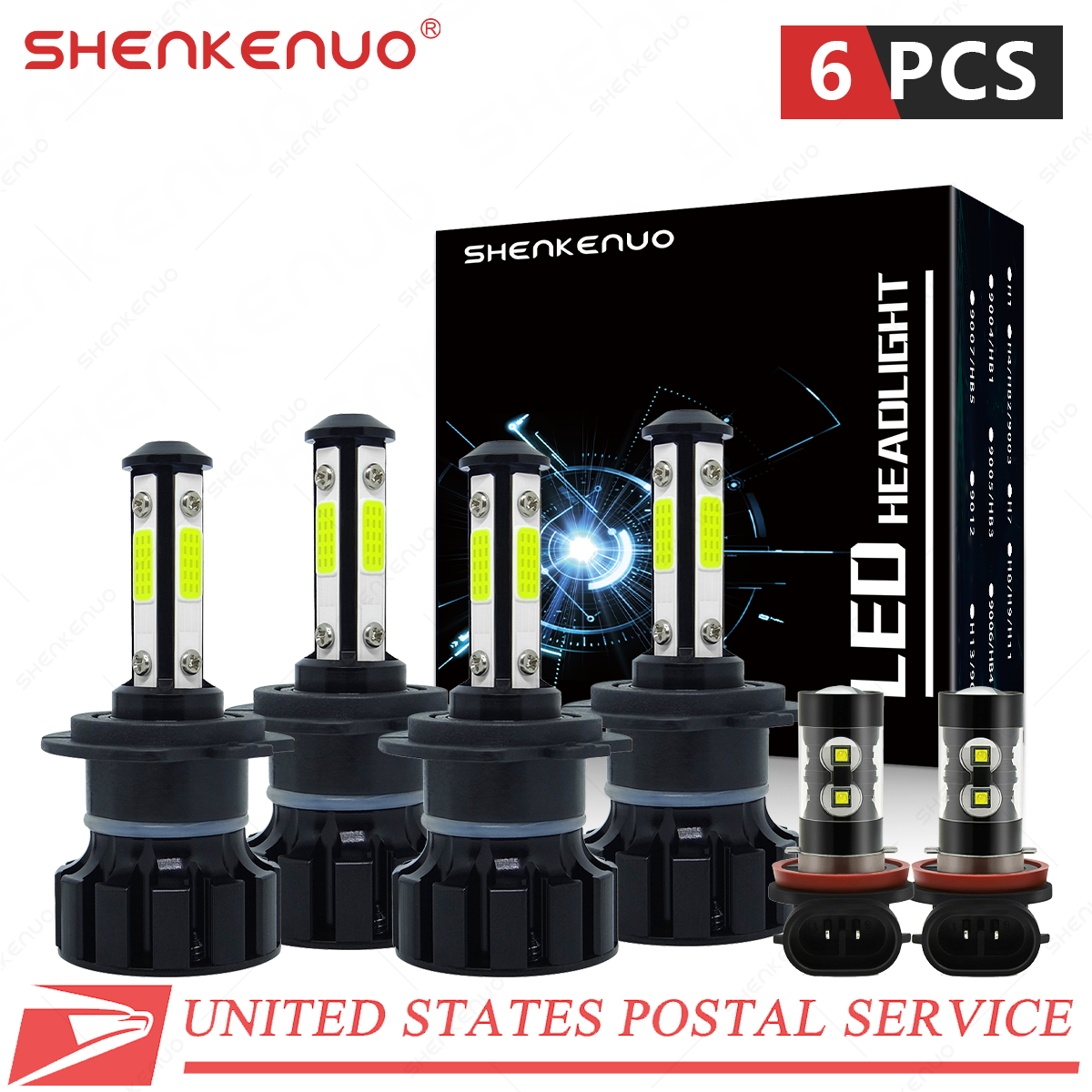 For BMW 325xi 330xi 2002-2006 - 6X LED Headlight Fog Light Bulbs Combo Kit 6000K