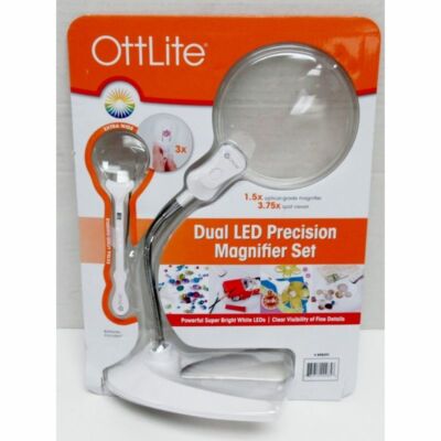 OttLite Dual LED Precision Magnifier Set New