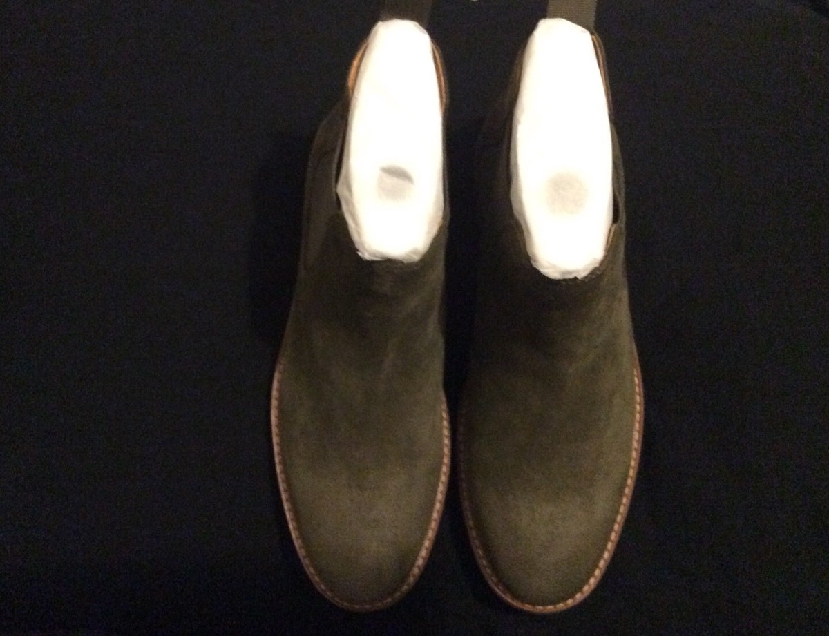 Mens kenneth cole SUEDE CHELSEA BOOT OLIVE 9.5 | eBay