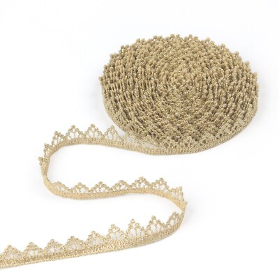 Wave Pattern Lace Ribbon - 10 Yards Vintage Style Trim For Crafts & Decorating