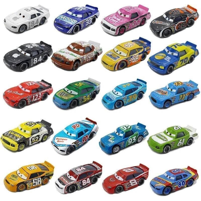 Disney Pixar Cars - 3 Lightning, Mcqueen, Storm, jouet en alliage  métallique