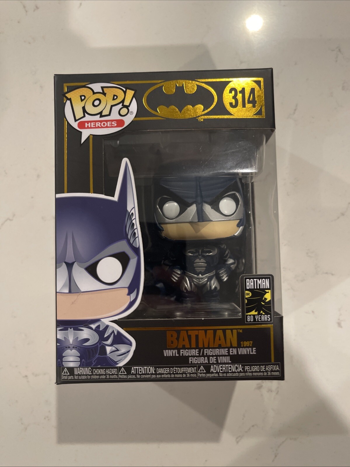 New In Box Funko Pop Heroes Batman 1997 Vinyl Figure #314 RARE MISPRINT💎💎💎