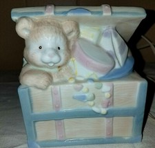 Lullaby Lane Summit Collection Toy Box Nightlight Lamp Nursery Baby Ceramic 5.5