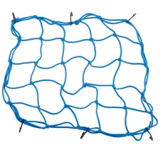 Helmet Storage Mesh Adjustable Blue Motorcycle 1x Bungee Cargo Net Line