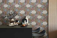 Vliestapete Blumen Floral Tropisch Dschungel Grau Rosa GrüN 39428-3 (4,67€/1Qm)