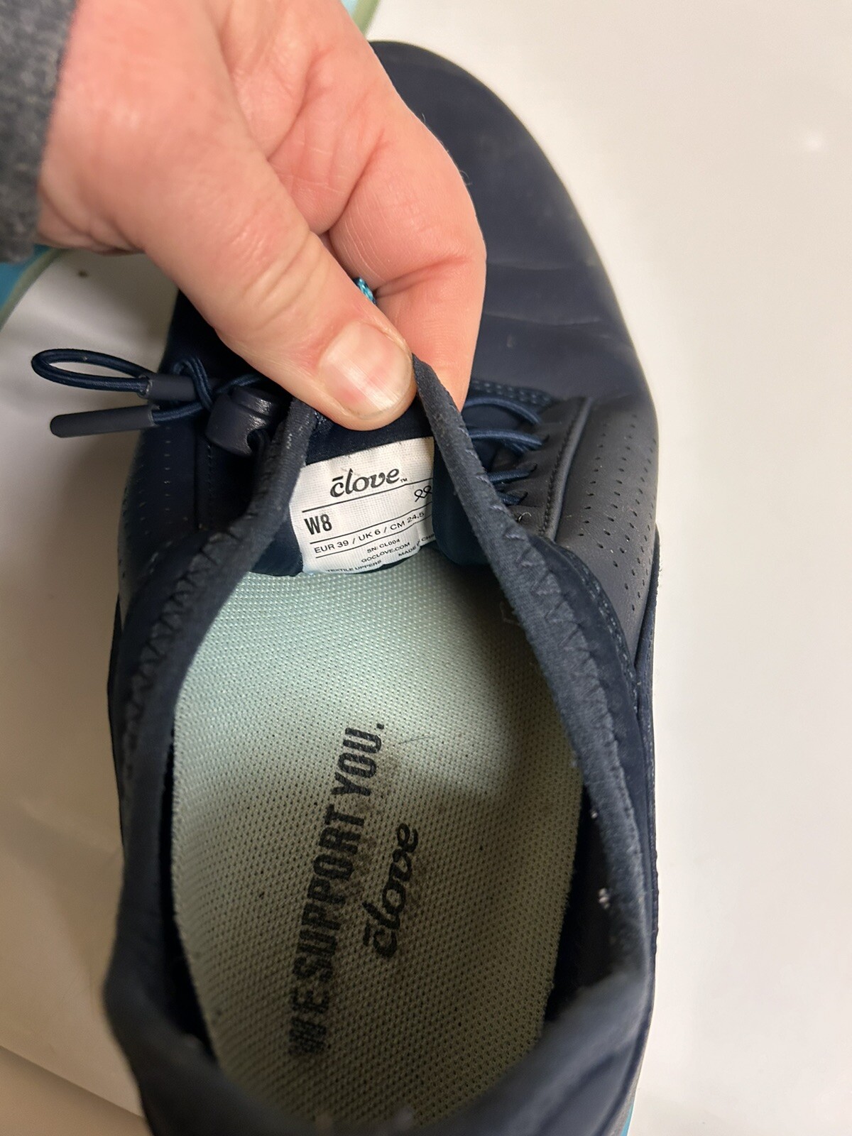 Clove Shoes Womens Size 8 Navy blue Classic Core Slip On Fluid