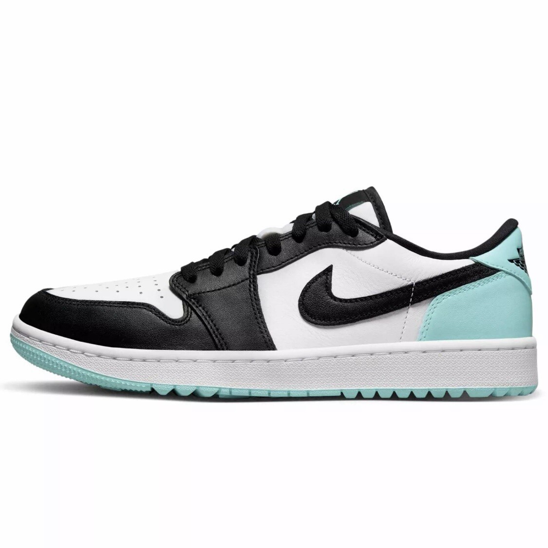 Men's Size 15 Nike Air Jordan 1 Low Golf Shoe White Black Copa