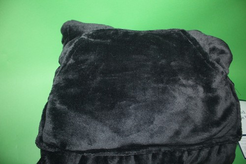 Manta Acurrucada Ella Jayne Negra Pesada Usable Franela Suave Vellón 50 x 75 - Imagen 6 de 8