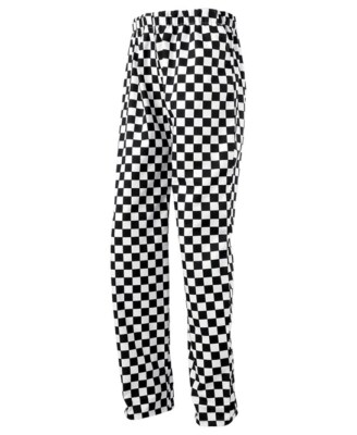 Premier Chef-Hose PR553 Workwear Jogger Webkaros Schwarz/Weiß