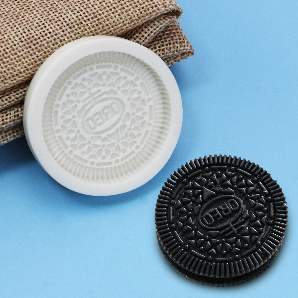 Non toxic Chocolate oreo cookie Flexible Silicone Mold Polymer