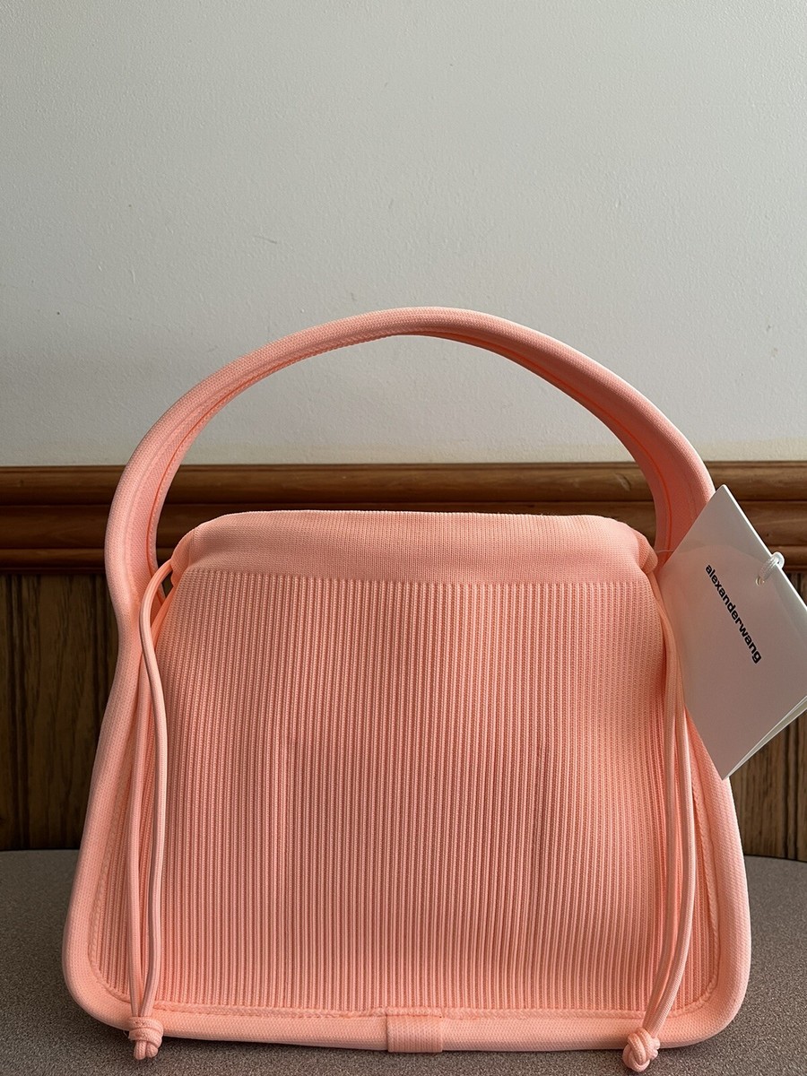 トートバッグ Alexander Wang Ryan Small Bag - Cotton - Pink Ryan Small Bag in Ribbed Knit in LIGHT PINK | alexanderwang®