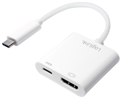 LogiLink USB-C - HDMI Ladeadapter weiß
