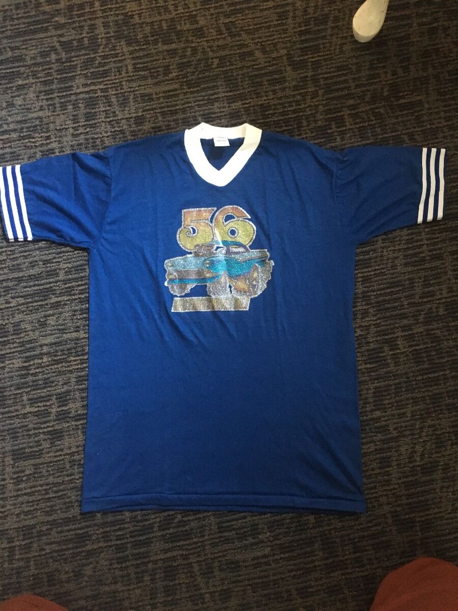 VINTAGE 70S 80S GULF COAST RINGER TSHIRT BLUE SZ L 42-44 VINTAGE 70S 80S GULF COAST RINGER TSHIRT BLUE SZ L 42-44