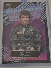 KIMI ANTONELLI 2024 Topps Finest Formula 1 F1 Headliners BLACK # 4/25 MERCEDES