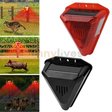 Solar Ultrasonic Repellent Outdoor Bird Dog Fox Repellent Device Animal Repeller