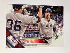 Mark Teixeira 2016 Topps Holiday Baseball #HMW65 NY Yankees