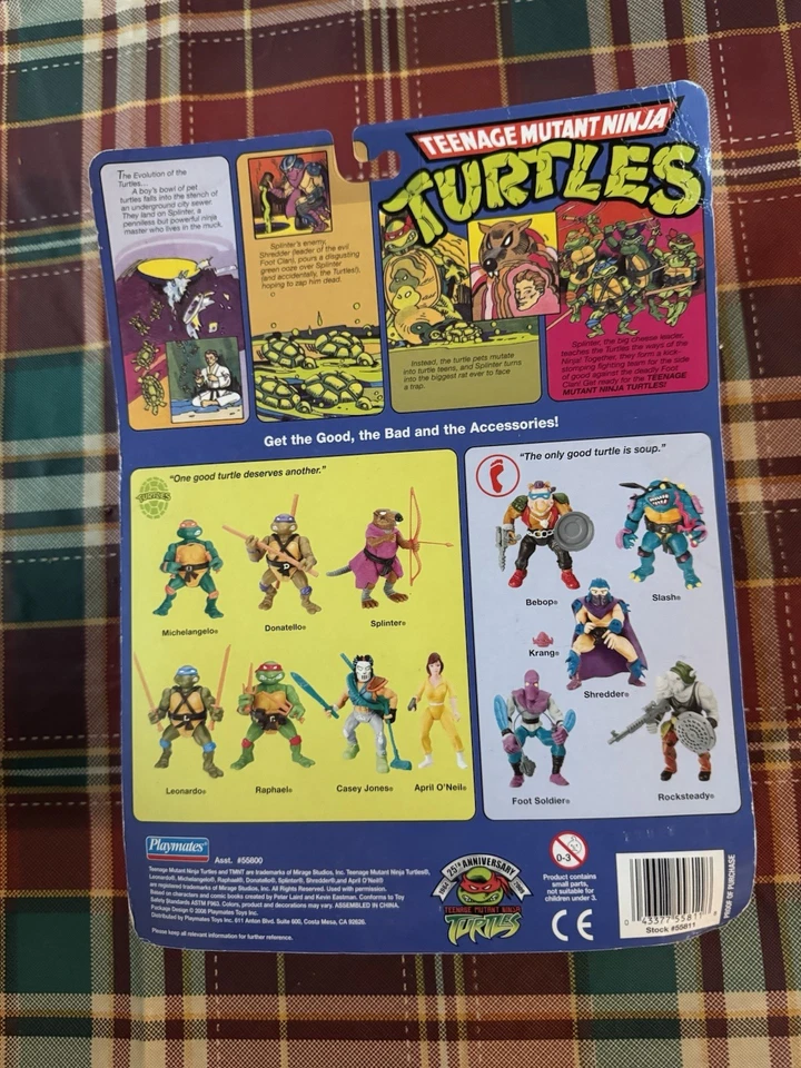 TMNT Teenage Mutant Ninja Turtles 25th Anniversary Leonardo w/DVD Sealed 2009 - Image 2 of 2