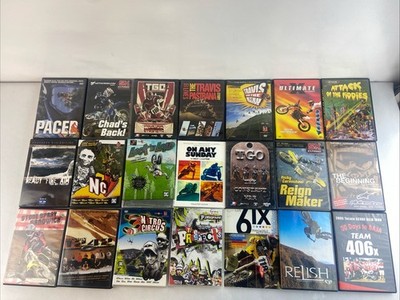 MIXED LOT OF 21 MOTOCROSS STREET EXTREME STUNTS DIRT BIKE SPEED DVD's
