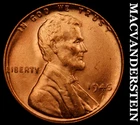1945 Lincoln Wheat Cent- Red- Choice Gem Brilliant Uncirculated Luster #J3468