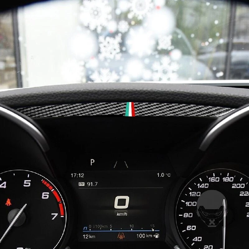 Carbon Fiber Speedometer Strip Cover Trim For Alfa Romeo Giulia 2017-2021 - Изображение 3 из 4