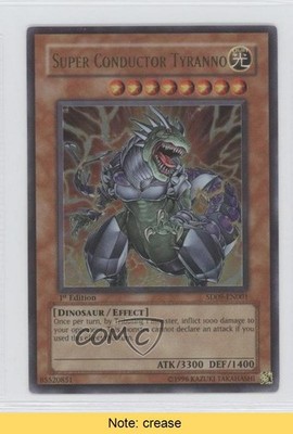 Super Conductor Tyranno 1st Ed. YuGiOh Dinosaur's Rage Structure Deck READ 0b5