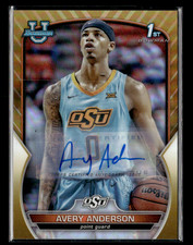 Avery Anderson 2023-23 Bowman Chrome U Gold Refractor Auto 28/50 #60