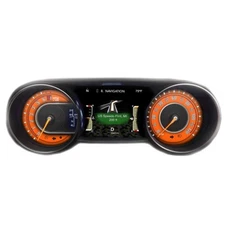 US Speedo Orange Wrangler JL/JT Gauge Face for Clusters 2018-2024