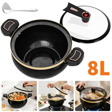 8L Micro Pressure Cooker Non Stick Pot Large Capacity Induction Cooker Household