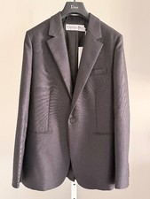 CHRISTIAN DIOR Luxe Wool Fully Lined Gorgeous Gray Blazer Jacket 40/8 NWT 3,500