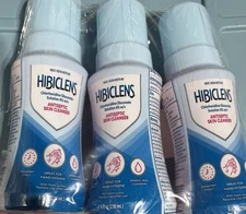 NEW Hibiclens Antiseptic Skin Cleanser w/Foam Pump 8.oz EA , 3 Pk, 11/26, 4 %