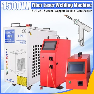 BWT 1500W 4 in 1 Laser Welder Machine Metal Cutting Cleaning Dual Wire Feeder DE