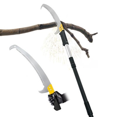 11FT Pole Saw with Adjustable Length for Tree Trimming, Lightweight Manual Pr...