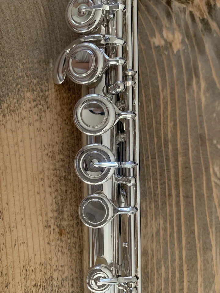 Flauto Traverso Yamaha YFL-617 totalmente in Argento 925!/con video/sembra Nuovo - Immagine 3 di 4