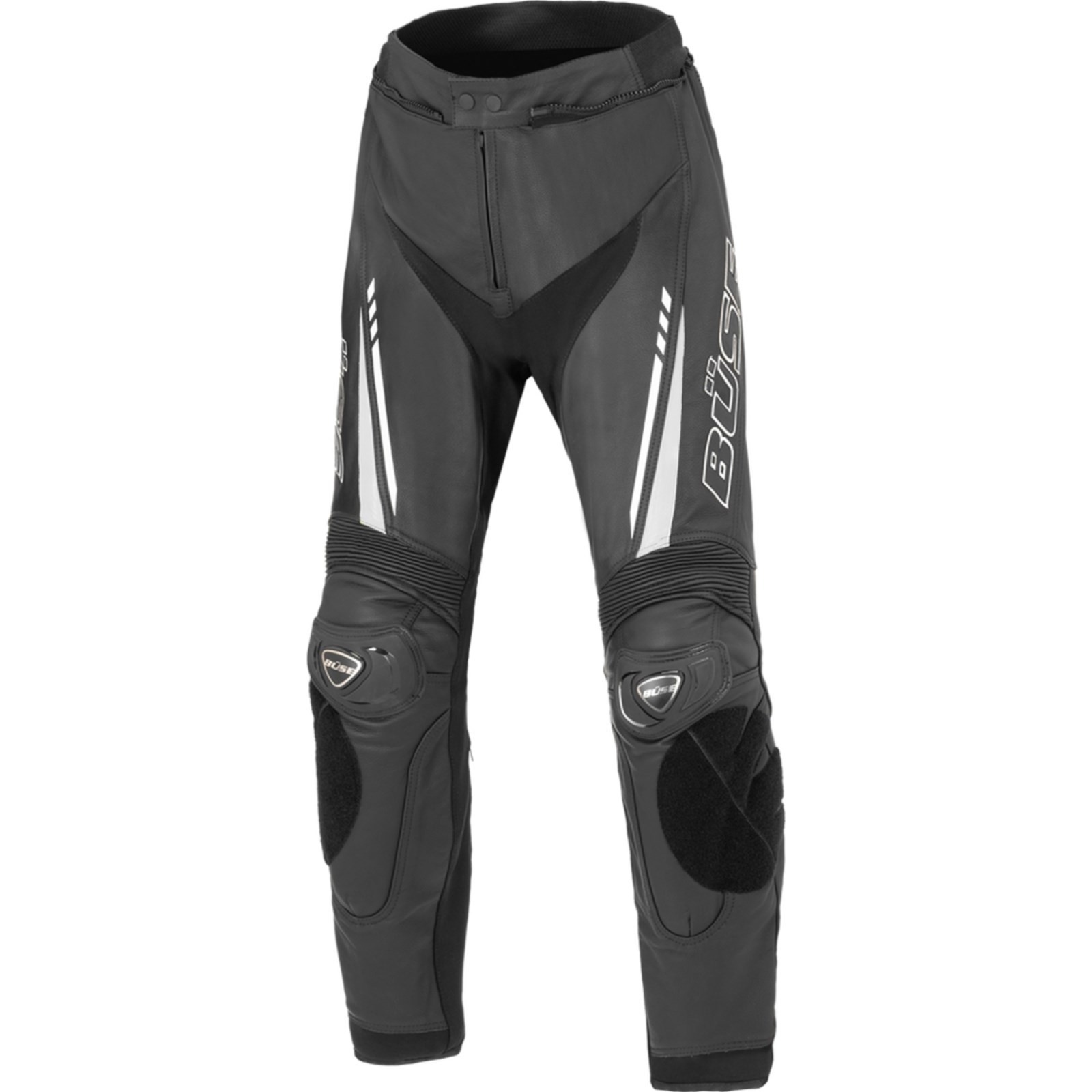 Büse - Men's Motorcycle Leather Pants 27 - Imola - With Protectors Black-White