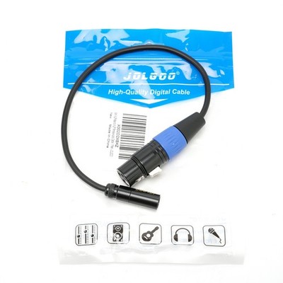 Jolgoo Mini XLR Male to XLR Female Audio Cable 1'