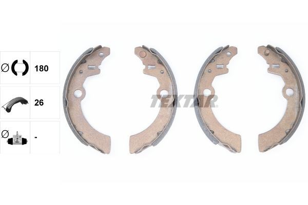 Bremsbackensatz Hinten Textar 91058500 FÜR Suzuki TrommelbremsbelÄGe-image