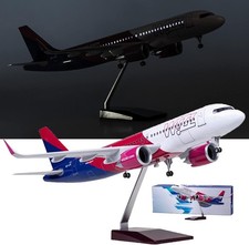 Led 1:80 Wizz Air Airbus A320 Neo Groß Massiv Flugzeugmodell beleuchtet
