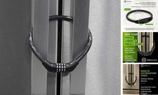 Fridge Lock: Multi-Functional Cable Combination Lock, Standard Black 2 Pack