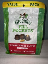 Greenies pill pockets for dogs Value Pack 60 Count Hickory Smoke Flavor 15.8oz