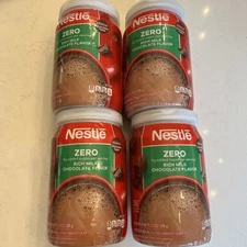 4 pk NESTLE Fat Free No Sugar Rich Milk Choc Hot Cocoa Mix 7.33 oz Canister B83