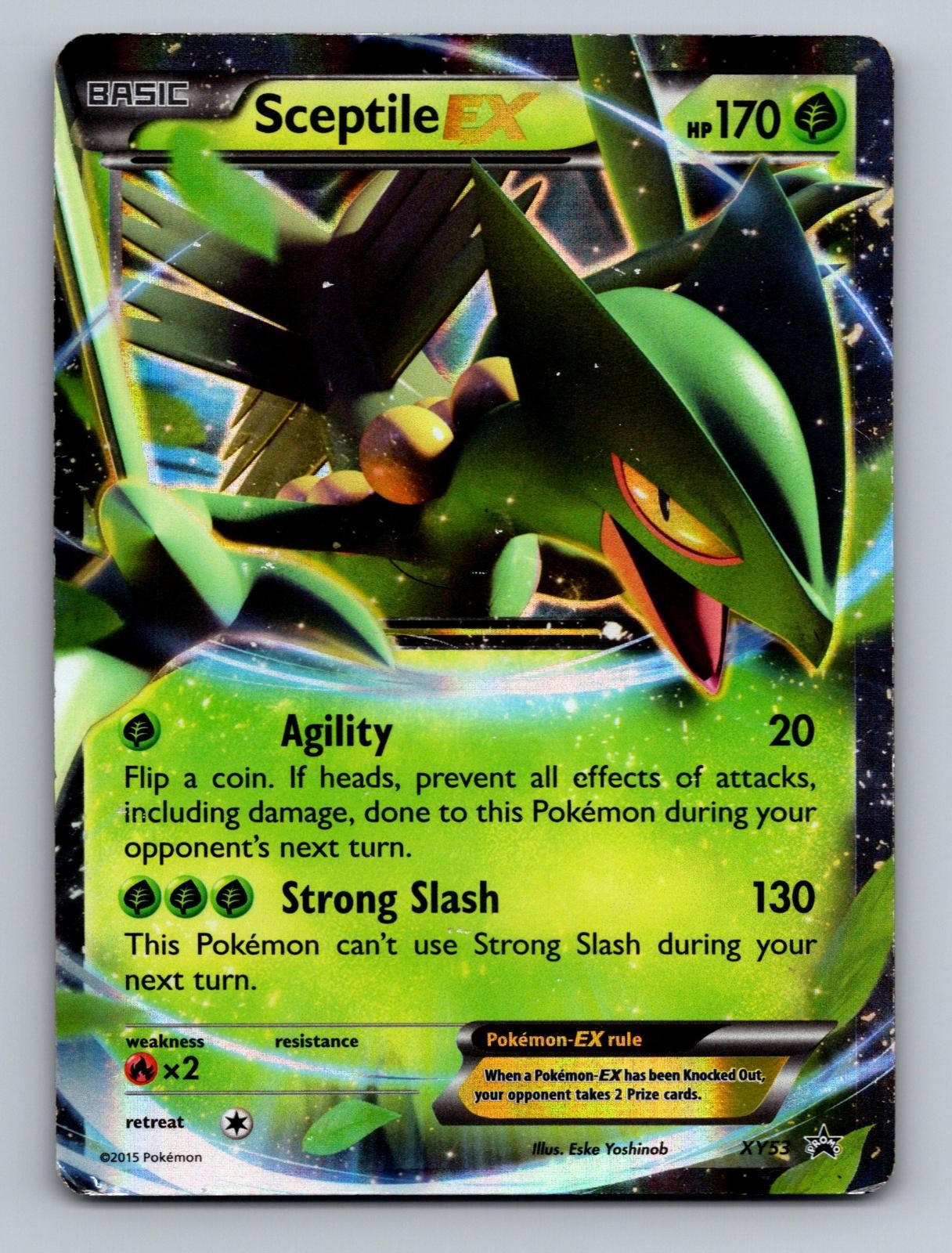 Sceptile EX XY53 XY Promo Holo Heavily Played