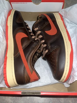 Nike Dunk Low Retro Men s Sz 10 LT British TAN/Picante Red HQ3448-262 Fast Ship