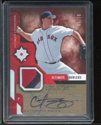 2005 ULTIMATE COLLECTION CURT SCHILLING AUTO JERSEY #/10 #UH-CS