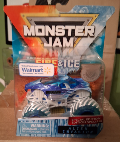MONSTER JAM. 1:64. NEW. ALIEN INVASION. FIRE AND ICE. SPECIAL EDITION ...