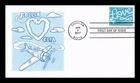 US COVER LOVE SKYWRITING FIRST DAY ISSUE PANDA CACHET