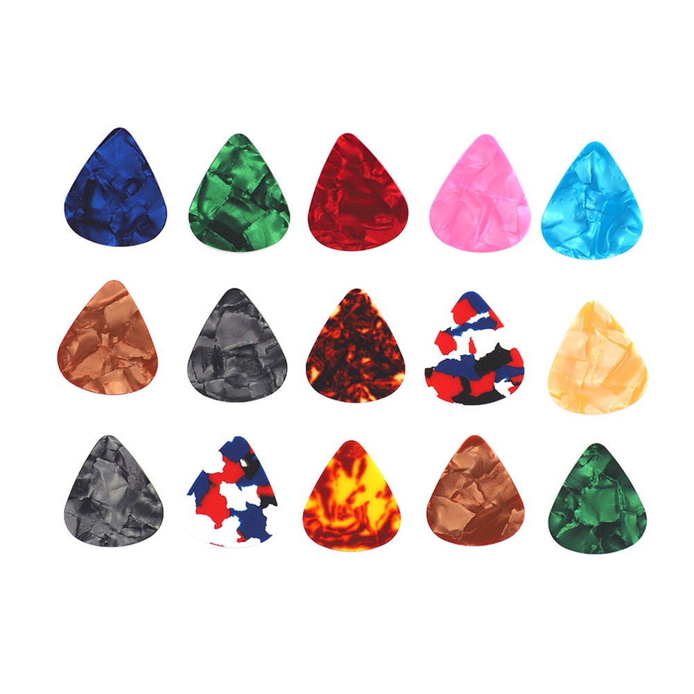 ¸50Pcs Celluloid Guitar Picks Plectrums 0.46mm Musical Instruments