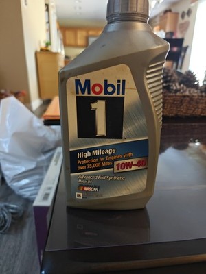 MOBIL 1 10w40 High Mileage Oil 1 Quart 