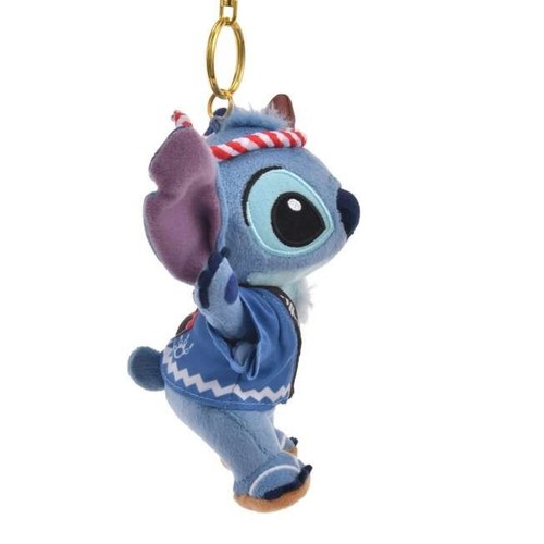 Disney Store Japan Plush Stitch Keychain Stuffed Toy Kimono Japanese Matsuri - Picture 2 of 4